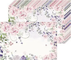 50 Pack Watercolor Flower Paper Placemats Disposable, 16x 11 Inch | Thick Paper, Protects Tables From Spills, Easy Cleanup, for Cakes, Parties, Weddings, Buffet, Home Decor 50 Pack Watercolor Flower Paper Placemats Disposable, 16x 11 Inch | Thick Paper, Protects Tables From Spills, Easy Cleanup, for Cakes, Parties, Weddings, Buffet, Home Decor