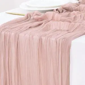 Socomi Cheesecloth Table Runner Fall Boho Wedding Shower Party Home Decor | Dusty Pink Rustic Gauze 14FT Cheese Cloth Sheer Farmhouse Centerpiece Runner for Baby Shower Birthday Holiday Decorations Socomi Cheesecloth Table Runner Fall Boho Wedding Shower Party Home Decor | Dusty Pink Rustic Gauze 14FT Cheese Cloth Sheer Farmhouse Centerpiece Runner for Baby Shower Birthday Holiday Decorations