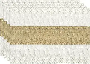 Artoid Mode Burlap Brown Farmhouse Rustic Placemats Set of 4,12x18 Inch Seasonal Holiday Hollow Table Mats Party Kitchen Dining Decoration Artoid Mode Burlap Brown Farmhouse Rustic Placemats Set of 4,12x18 Inch Seasonal Holiday Hollow Table Mats Party Kitchen Dining Decoration