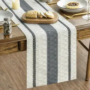 Artoid Mode Dark Green Rustic Woven Table Runner 12x72 Inch | Holiday Farmhouse Kitchen Dining Dresser Table Decoration for Home Party Decor, Macrame Cotton Blend Artoid Mode Dark Green Rustic Woven Table Runner 12x72 Inch | Holiday Farmhouse Kitchen Dining Dresser Table Decoration for Home Party Decor, Macrame Cotton Blend