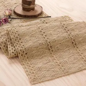 Niviy Burlap Boho Table Runner for Fall Thanksgiving Home Decor 72 Inches | Brown Farmhouse Decor Rustic Small Macrame Woven Coffee Burlap Jute Table Runners for Dining Dresser Scarf Table Decor Niviy Burlap Boho Table Runner for Fall Thanksgiving Home Decor 72 Inches | Brown Farmhouse Decor Rustic Small Macrame Woven Coffee Burlap Jute Table Runners for Dining Dresser Scarf Table Decor