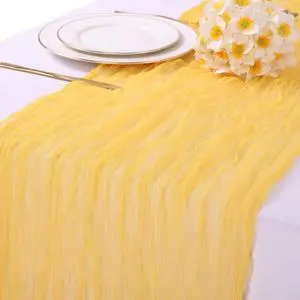10ft Yellow Table Runner 120inch Gauze Boho Tulle Table Runner Rustic Romantic Spring Summer Bridal Shower Birthday Party Easter Table Decorations 10ft Yellow Table Runner 120inch Gauze Boho Tulle Table Runner Rustic Romantic Spring Summer Bridal Shower Birthday Party Easter Table Decorations