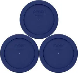 Pyrex 7200-PC (2-Cup) Blue Food Storage Lid (3-Pack) - Made in USA | BPA-Free Plastic | Top-Rack Dishwasher Safe | Refrigerator Freezer Safe | Secure Fit Pyrex 7200-PC (2-Cup) Blue Food Storage Lid (3-Pack) - Made in USA | BPA-Free Plastic | Top-Rack Dishwasher Safe | Refrigerator Freezer Safe | Secure Fit