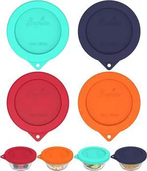 Sophico Silicone Replacement Lids for Pyrex and Anchor Hocking Glass Custard Cups 6oz, Round Silicone Cover for Food Storage (Container not Included) Sophico Silicone Replacement Lids for Pyrex and Anchor Hocking Glass Custard Cups 6oz, Round Silicone Cover for Food Storage (Container not Included)