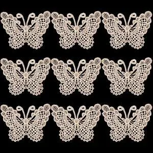 PAGOW 25pcs Ivory Butterfly Crochet Lace Doily, Dessert Pad | Afternoon Tea Cushion Christmas Valentines Decoration for Wedding Home Coffee Shop PAGOW 25pcs Ivory Butterfly Crochet Lace Doily, Dessert Pad | Afternoon Tea Cushion Christmas Valentines Decoration for Wedding Home Coffee Shop