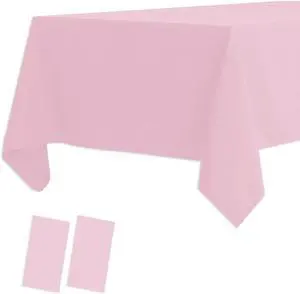 2 Pack Plastic Tablecloths Disposable Plastic Table Covers Cloths BBQ Picnic Birthday Wedding Parties Tablecloth Oil-Proof Waterproof Table Cloth Light Weight Thin Pink Cover 54 x 108 in 2 Pack Plastic Tablecloths Disposable Plastic Table Covers Cloths BBQ Picnic Birthday Wedding Parties Tablecloth Oil-Proof Waterproof Table Cloth Light Weight Thin Pink Cover 54 x 108 in