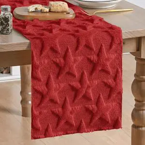 Artoid Mode Red Soft Plush Faux Fur Jacquard Big Stars 4th of July Table Runner, Memorial Day Holiday Kitchen Dining Table Decoration for Home Party Decor 13x72 Inch Artoid Mode Red Soft Plush Faux Fur Jacquard Big Stars 4th of July Table Runner, Memorial Day Holiday Kitchen Dining Table Decoration for Home Party Decor 13x72 Inch