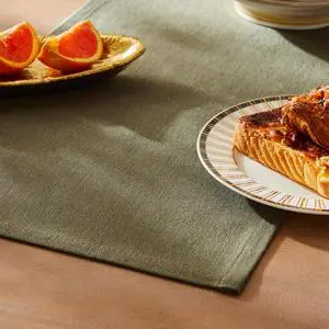 ZeeMart Rustic Cotton Linen Table Runner, 13x72 Inches Olive | Farmhouse Style Linen Table Runners 72 Inches Long, Washable Kitchen Dining Table Decoration for Home Party Decor ZeeMart Rustic Cotton Linen Table Runner, 13x72 Inches Olive | Farmhouse Style Linen Table Runners 72 Inches Long, Washable Kitchen Dining Table Decoration for Home Party Decor