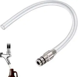 Growler Filler Tube Hose for Standard Beer Faucets Beer Keg Beer Tap | Growler Filler Hose Growler Filling Tube for Homebrew Wine Making Beer Brewing Growler Filler Tube Hose for Standard Beer Faucets Beer Keg Beer Tap | Growler Filler Hose Growler Filling Tube for Homebrew Wine Making Beer Brewing