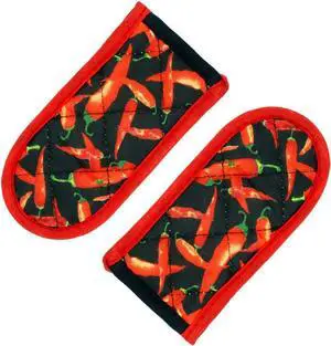 Evoio Cast Iron Skillet Pot Pan Hot Handle Covers (2-Pack Red Pepper) | Pot Handle Covers Heat Resistant Pot Skillet Hot Handle Sleeves Mitt Cover for Kitchen, BBQ and Baking Cookware Evoio Cast Iron Skillet Pot Pan Hot Handle Covers (2-Pack Red Pepper) | Pot Handle Covers Heat Resistant Pot Skillet Hot Handle Sleeves Mitt Cover for Kitchen, BBQ and Baking Cookware