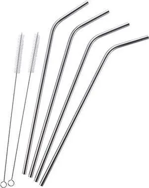 LIHAO Extra Long Stainless Steel Straws, 4 Pack for 30oz Tumblers LIHAO Extra Long Stainless Steel Straws, 4 Pack for 30oz Tumblers