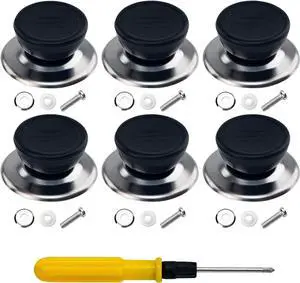 6PCS Pot Lid Knobs, Universal Kitchen Cookware Replacement Pan Lid Holding Handles, Pot Lid Cover Knob Handle, Knobs Casserole Kettle Cover Glass Saucepan Crockpot Handle Replacement Set 6PCS Pot Lid Knobs, Universal Kitchen Cookware Replacement Pan Lid Holding Handles, Pot Lid Cover Knob Handle, Knobs Casserole Kettle Cover Glass Saucepan Crockpot Handle Replacement Set