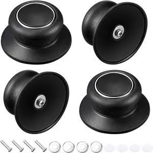 Patelai 4 Pieces Universal Pot Lid Top Replacement Knob Pot Cover Knob Pan Lid Holding Handle Universal Kitchen Bakelite Top Replacement for Saucepan Casserole Patelai 4 Pieces Universal Pot Lid Top Replacement Knob Pot Cover Knob Pan Lid Holding Handle Universal Kitchen Bakelite Top Replacement for Saucepan Casserole