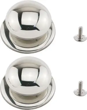 E-outstanding Pot Cover Knob Handle 2PCS 2.1 Inch Universal Stainless Steel Replacement Cookware Pan Pot Lid Handle Circular Handgrip Knob E-outstanding Pot Cover Knob Handle 2PCS 2.1 Inch Universal Stainless Steel Replacement Cookware Pan Pot Lid Handle Circular Handgrip Knob