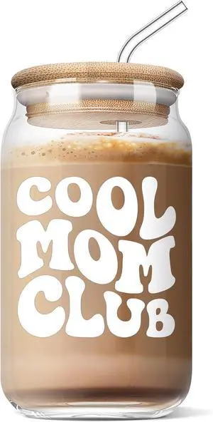 AGOT Mothers Day Gifts for Mom - Funny Mom Birthday Gifts from Daughter Son | Christmas Day Gifts for Mother in Law Step Bonus New Mom Gifts Ideas, Cool Mom Club 16 Oz Coffee Glass AGOT Mothers Day Gifts for Mom - Funny Mom Birthday Gifts from Daughter Son | Christmas Day Gifts for Mother in Law Step Bonus New Mom Gifts Ideas, Cool Mom Club 16 Oz Coffee Glass