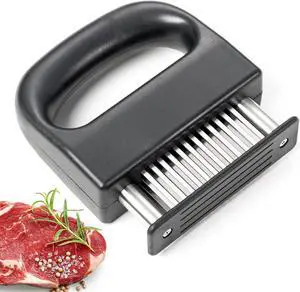 Meat Tenderizer, Meat Tenderizer Tool with 48 Stainless Steel Ultra Sharp Needle Blades Kitchen Cooking Gadgets for Tenderizing Beef, Turkey, Fish, BBQ, Pork, Fish Meat Tenderizer, Meat Tenderizer Tool with 48 Stainless Steel Ultra Sharp Needle Blades Kitchen Cooking Gadgets for Tenderizing Beef, Turkey, Fish, BBQ, Pork, Fish