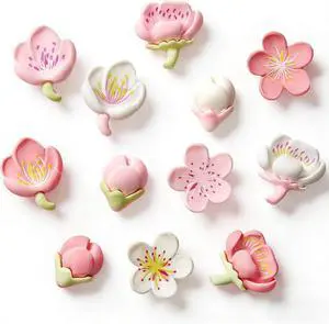 Pink Cute Flower Fridge Magnets, Colorful Refrigerator Stickers with Meticulously Crafted Pattern for Kitchens, Offices, Lockers and Home Decoration.(12 PCS Sakura) Pink Cute Flower Fridge Magnets, Colorful Refrigerator Stickers with Meticulously Crafted Pattern for Kitchens, Offices, Lockers and Home Decoration.(12 PCS Sakura)