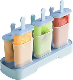 Popsicle Molds Set 6 Pieces Ice Popsicle Maker-BPA Free,Easy-Release Ice Pop Molds,Homemade Ice Cream Molds (Blue) | with Sticks, BPA Free, Make Healthy Pops,Easy-Release, Homemade(Blue) Popsicle Molds Set 6 Pieces Ice Popsicle Maker-BPA Free,Easy-Release Ice Pop Molds,Homemade Ice Cream Molds (Blue) | with Sticks, BPA Free, Make Healthy Pops,Easy-Release, Homemade(Blue)