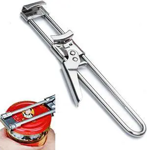 Master Jar & Bottle Opener,Adjustable Multifunctional Stainless Steel Can Opener Jar Lid Gripper,Manual,Kitchen AccessoriesSilver Master Jar & Bottle Opener,Adjustable Multifunctional Stainless Steel Can Opener Jar Lid Gripper,Manual,Kitchen AccessoriesSilver