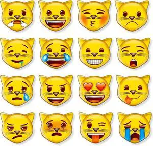 MORCART Fridge Magnets Cute Cat Emoji Refrigerator Magnets for Locker Whiteboard Decorative Magnets for Classroom Kitchen Office Gifts for Teachers Family and Friends 16PCS MORCART Fridge Magnets Cute Cat Emoji Refrigerator Magnets for Locker Whiteboard Decorative Magnets for Classroom Kitchen Office Gifts for Teachers Family and Friends 16PCS