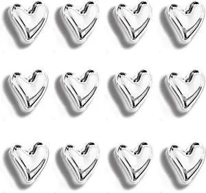 12PCS Refrigerator Magnets Silver Magnets for Fridge 0.83in Small | Love Heart Cute Chrome Silver Decorative Magnet Set for Home Kitchen Office Whiteboard Decor 12PCS Refrigerator Magnets Silver Magnets for Fridge 0.83in Small | Love Heart Cute Chrome Silver Decorative Magnet Set for Home Kitchen Office Whiteboard Decor