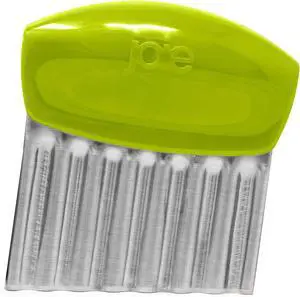 Joie Crinkle Cutter Knife, Wavy Slicer for Potatoes, Vegetables, and More | Stainless Steel Blade Great For Cutting Fries And Other Foods, BPA-Free, Colors May Vary, Receive Purple, Red, or Lime Green Joie Crinkle Cutter Knife, Wavy Slicer for Potatoes, Vegetables, and More | Stainless Steel Blade Great For Cutting Fries And Other Foods, BPA-Free, Colors May Vary, Receive Purple, Red, or Lime Green