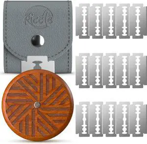 RICCLE Bread Lame Slashing Tool, Dough Scoring Knife with 15 Razor Blades (Brown) RICCLE Bread Lame Slashing Tool, Dough Scoring Knife with 15 Razor Blades (Brown)