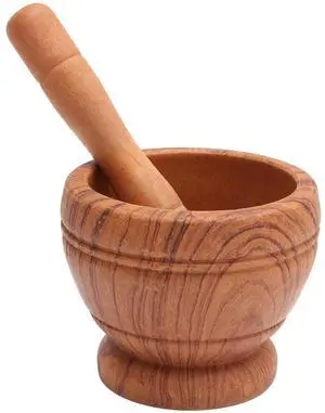 Resin Pestle & Mortar Set Garlic Herb Spice Mixing Grinder Crusher Kitchen Bowl Smashing Tools-Wood Grain Resin Pestle & Mortar Set Garlic Herb Spice Mixing Grinder Crusher Kitchen Bowl Smashing Tools-Wood Grain