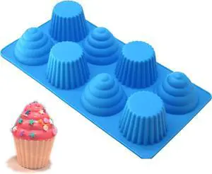 X-Haibei Great Ice Cream Cone Cupcake Soap Pan Bakeware 8-cavity Tray X-Haibei Great Ice Cream Cone Cupcake Soap Pan Bakeware 8-cavity Tray