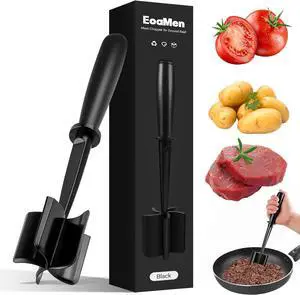 5 Curved Blades Meat Chopper for Ground Beef Hamburger Turkey | Heat-Resistant Ground Beef Masher, Mix and Chop Meat Chopper, Non-Slip and Ergonomic Meat Masher 5 Curved Blades Meat Chopper for Ground Beef Hamburger Turkey | Heat-Resistant Ground Beef Masher, Mix and Chop Meat Chopper, Non-Slip and Ergonomic Meat Masher