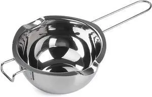 Stainless Steel Double Boiler Pot for Melting Chocolate,Candle Making 480ML | Melting Pot for Candle,Soap Making 2 Cup Capacity Stainless Steel Double Boiler Pot for Melting Chocolate,Candle Making 480ML | Melting Pot for Candle,Soap Making 2 Cup Capacity