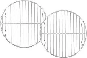 TeamFar Round Cooling Rack Set of 2, 9 Inch | Round Baking Steaming Roasting Rack Set Stainless Steel, Healthy & Dishwasher Safe, Mirror Finish & Rust Free TeamFar Round Cooling Rack Set of 2, 9 Inch | Round Baking Steaming Roasting Rack Set Stainless Steel, Healthy & Dishwasher Safe, Mirror Finish & Rust Free