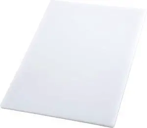Winco CBWT-1218 Cutting Board, 12 by 18 by 1/2-Inch, White | Dishwasher safe, Stain resistant, Minimizes dulling, Great for Charcuterie, Cheese, Appetizers and Buffet Displays Winco CBWT-1218 Cutting Board, 12 by 18 by 1/2-Inch, White | Dishwasher safe, Stain resistant, Minimizes dulling, Great for Charcuterie, Cheese, Appetizers and Buffet Displays
