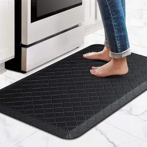 HappyTrends Kitchen Mats for Floor Cushioned Anti-Fatigue Kitchen Rugs | Thick,Soft and Waterproof Non-Slip Mats and Rugs Heavy Duty Ergonomic Comfort Rug for Floor,Office,Sink,Laundry HappyTrends Kitchen Mats for Floor Cushioned Anti-Fatigue Kitchen Rugs | Thick,Soft and Waterproof Non-Slip Mats and Rugs Heavy Duty Ergonomic Comfort Rug for Floor,Office,Sink,Laundry