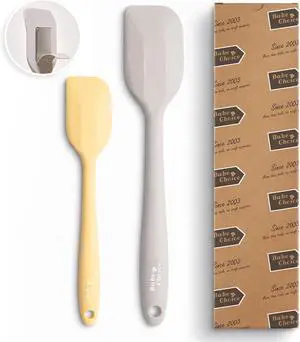 Bake Choice 2 Pieces Silicone Spatula Set, Premium Steel Core | Heat Resistant Up to 600, Food Grade BPA Free Rubber Spatula Set, Cooking & Mixing, Non-Scratch for Non-Stick Cookware Bake Choice 2 Pieces Silicone Spatula Set, Premium Steel Core | Heat Resistant Up to 600, Food Grade BPA Free Rubber Spatula Set, Cooking & Mixing, Non-Scratch for Non-Stick Cookware