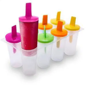 Clear Popsicle Molds Round, 8 Pcs, Reusable Plastic, with Sticks | Plastic Popsicle Molds for Freezer; Dishwasher-Safe, Multi-Serving; for Berries, Yogurt, Juice, and Ice Cream Clear Popsicle Molds Round, 8 Pcs, Reusable Plastic, with Sticks | Plastic Popsicle Molds for Freezer; Dishwasher-Safe, Multi-Serving; for Berries, Yogurt, Juice, and Ice Cream