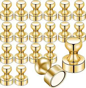 LOVIMAG Fridge Magnets 20Pcs, Magnet for Refrigerator Whiteboard, Gold | Small Strong Neodymium Metal Cute Push Pin for Classroom, Kitchen, Accessories Decorative, Office, Calendar LOVIMAG Fridge Magnets 20Pcs, Magnet for Refrigerator Whiteboard, Gold | Small Strong Neodymium Metal Cute Push Pin for Classroom, Kitchen, Accessories Decorative, Office, Calendar