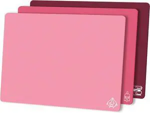 ZVP Flexible Plastic Cutting Board Set of 3 Gradient Color, Colorful Chopping Boards, BPA Free Mats, Non Slip, Dishwasher Safe, 15x12 Inch, Pink Multi-Color ZVP Flexible Plastic Cutting Board Set of 3 Gradient Color, Colorful Chopping Boards, BPA Free Mats, Non Slip, Dishwasher Safe, 15x12 Inch, Pink Multi-Color