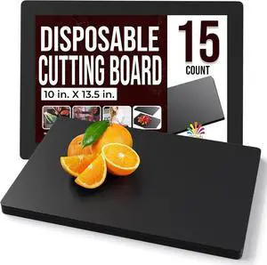 Crown Display Disposable Cutting Boards for Kitchen 15 Count Black Cutting Board 10 Inch X 13.5 Inch Flexible Cutting Boards For Kitchen ~ Patent Pending ~ Recyclable Disposable Cutting Board Sheets Crown Display Disposable Cutting Boards for Kitchen 15 Count Black Cutting Board 10 Inch X 13.5 Inch Flexible Cutting Boards For Kitchen ~ Patent Pending ~ Recyclable Disposable Cutting Board Sheets