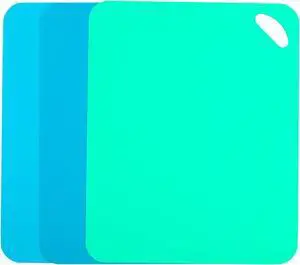 Plastic Flexible Cutting Mats for Kitchen, 3pcs Color Coded Chopping Board Set, Cutting Board Sheet for Kitchen Cooking, Dishwasher Safe14.6x11.6" Plastic Flexible Cutting Mats for Kitchen, 3pcs Color Coded Chopping Board Set, Cutting Board Sheet for Kitchen Cooking, Dishwasher Safe14.6x11.6"