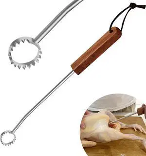 Lung Scraper of Chicken Processing Equipment Poultry Lungs | Easily Removes, Acacia Wood Handle, Chicken Butchering Equipment That Efficient Gutting Tool for Turkey, Chicken Lung Scraper of Chicken Processing Equipment Poultry Lungs | Easily Removes, Acacia Wood Handle, Chicken Butchering Equipment That Efficient Gutting Tool for Turkey, Chicken