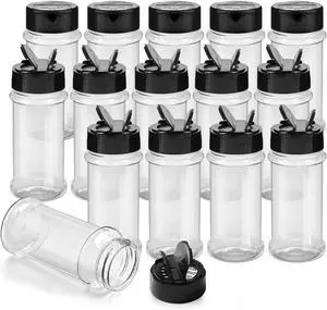 TUZAZO 3 Oz Spice Jars Plastic Seasoning Containers, 14 Pcs | Small Travel Spice Bottles with Shaker Lids, Refillable Empty Spice Containers for Camping, Herbs, Powders, Glitters TUZAZO 3 Oz Spice Jars Plastic Seasoning Containers, 14 Pcs | Small Travel Spice Bottles with Shaker Lids, Refillable Empty Spice Containers for Camping, Herbs, Powders, Glitters
