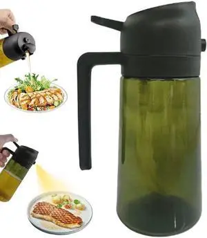 Kitchen Maiden 2 in 1 Oil Dispenser, New Kitchenmaiden 2 In 1 Oil Sprayer for CookingOlive Oil Dispenser Bottle Spray And Pour for Air Fryer, Salad, Frying, BBQ Kitchen Maiden 2 in 1 Oil Dispenser, New Kitchenmaiden 2 In 1 Oil Sprayer for CookingOlive Oil Dispenser Bottle Spray And Pour for Air Fryer, Salad, Frying, BBQ