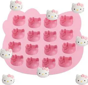Cute Kitten Chocolate Silicone Mold, Silicone Candy Molds 16 Cavity | Food-Grade Cat Ice Cube Tray for Baking, Cupcake Topper, Pudding, Butter, Gelatin, Jelly, Bath Bomb, Candle, Plaster, Resin Cute Kitten Chocolate Silicone Mold, Silicone Candy Molds 16 Cavity | Food-Grade Cat Ice Cube Tray for Baking, Cupcake Topper, Pudding, Butter, Gelatin, Jelly, Bath Bomb, Candle, Plaster, Resin