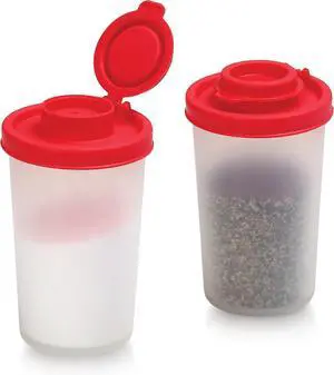 SIGNORAWARE Salt and Pepper Shakers Moisture Proof Set of 2 Large Salt Shaker to go Camping Picnic Outdoors Kitchen Lunch Boxes Travel Spice Set Clear with Red Covers Lids Plastic Airtight Dispenser SIGNORAWARE Salt and Pepper Shakers Moisture Proof Set of 2 Large Salt Shaker to go Camping Picnic Outdoors Kitchen Lunch Boxes Travel Spice Set Clear with Red Covers Lids Plastic Airtight Dispenser