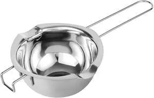 Double Boiler Pot with Heat Resistant Handle, Stainless Steel Melting Bowl for Melting Chocolate, Candy, Butter, Cheese, Caramel and Soap, Wax Making 600ML (400ML) Double Boiler Pot with Heat Resistant Handle, Stainless Steel Melting Bowl for Melting Chocolate, Candy, Butter, Cheese, Caramel and Soap, Wax Making 600ML (400ML)