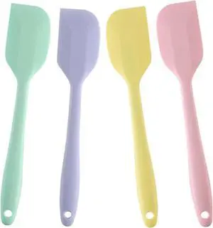 4 PCS Mini Silicone Spatulas 8.2 Inch Rubber Spatula,Nonstick Cookware | Small Rubber Spatula Mixing Tool for Baking,Cooking,Macaron Colors 4 PCS Mini Silicone Spatulas 8.2 Inch Rubber Spatula,Nonstick Cookware | Small Rubber Spatula Mixing Tool for Baking,Cooking,Macaron Colors