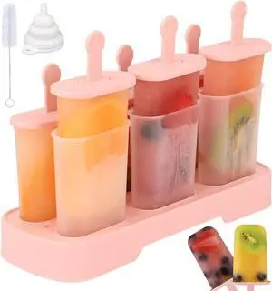 WMKGG Popsicles Molds Set, 6 PCS Ice Pop Mold, Ice Cream Mould(Pink) | Homemade,Popsicle Maker,with Sticks WMKGG Popsicles Molds Set, 6 PCS Ice Pop Mold, Ice Cream Mould(Pink) | Homemade,Popsicle Maker,with Sticks