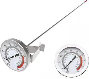 Lightbeam 16" Long Stem Deep Fry Thermometer with Pot Clip, Instant Read 2" Dial Meat BBQ Turkey Thermometer Candy Thermometer for Deep Fry, Turkey, Grill, Candy & Coffee etc Lightbeam 16" Long Stem Deep Fry Thermometer with Pot Clip, Instant Read 2" Dial Meat BBQ Turkey Thermometer Candy Thermometer for Deep Fry, Turkey, Grill, Candy & Coffee etc