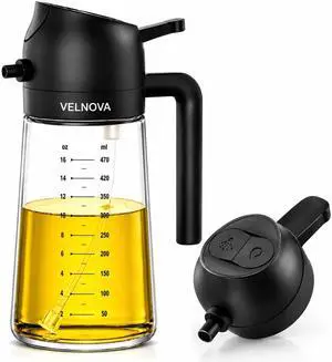 Olive Oil Sprayer for Cooking, 16oz/470ml Glass Oil Sprayer & Dispenser, 2-in-1 Oil Mister Bottle for Air Fryer, Salad, BBQ, Frying, Roasting & Kitchen, Food Grade, Leakproof, Refillable Olive Oil Sprayer for Cooking, 16oz/470ml Glass Oil Sprayer & Dispenser, 2-in-1 Oil Mister Bottle for Air Fryer, Salad, BBQ, Frying, Roasting & Kitchen, Food Grade, Leakproof, Refillable